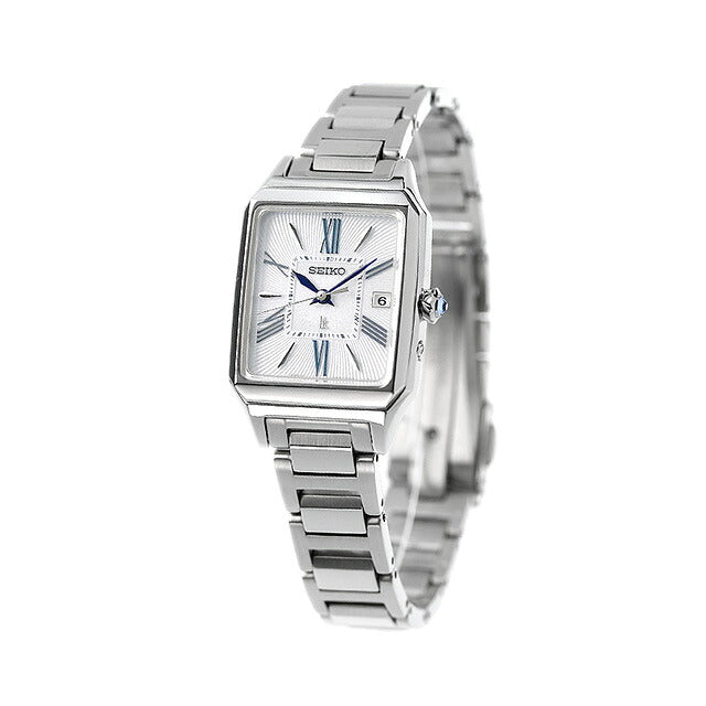 SEIKO LUKIA Grow SSVW209 White square calla lily Women's Watch