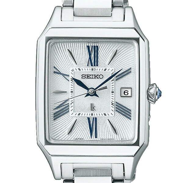 SEIKO LUKIA Grow SSVW209 White square calla lily Women's Watch