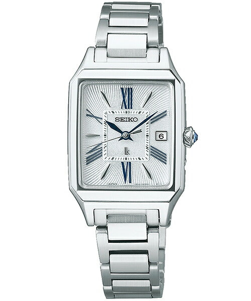 SEIKO LUKIA Grow SSVW209 White square calla lily Women's Watch
