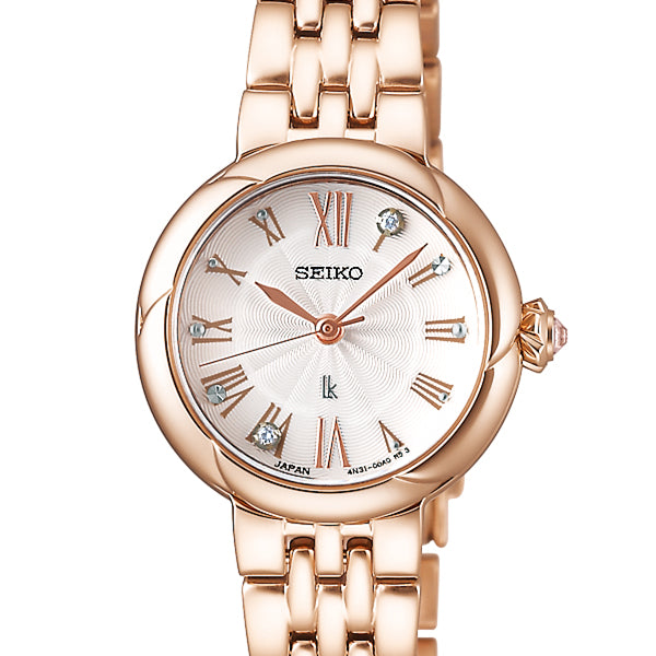 SEIKO LUKIA Grow SSWA008 White Quartz Rose Gold-Tone Women's Watch