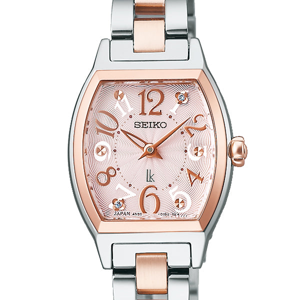 SEIKO LUKIA SSWA012 Pink Happy Collection Tonneau Women's Watch