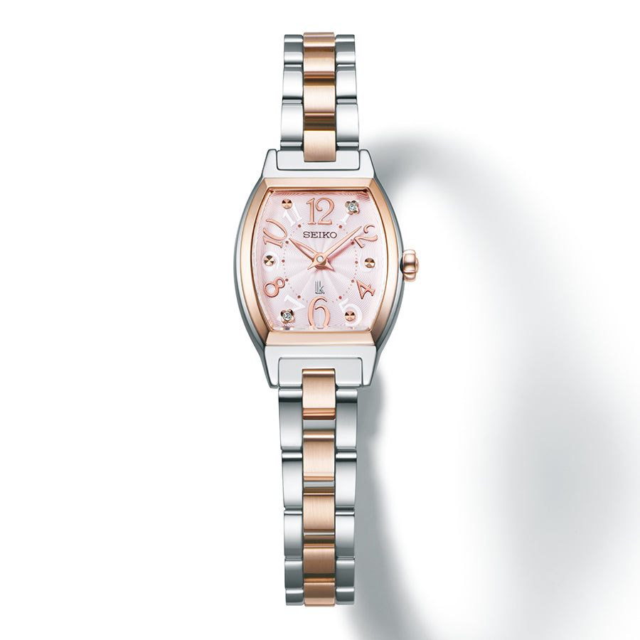 SEIKO LUKIA SSWA012 Pink Happy Collection Tonneau Women's Watch