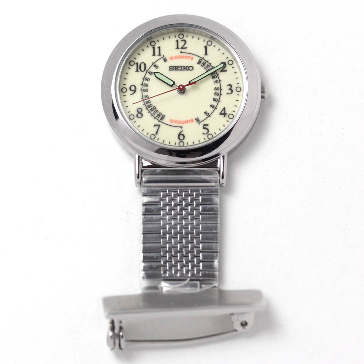 SEIKO Pocket Watch SVFQ003 White Silver Nurse Watch Men's Watch