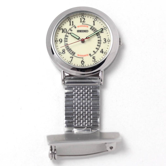 SEIKO Pocket Watch SVFQ003 White Silver Nurse Watch Men's Watch