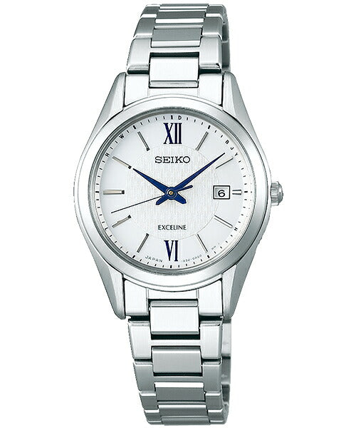 SEIKO Dolce & Exeline Pair SWCW145 White Solar Titanium Women's Watch