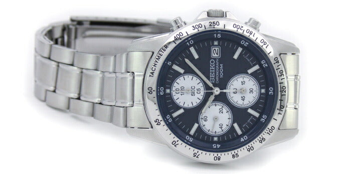 SEIKO SND365PC Chronograph Dark Blue Navy Men's Watch