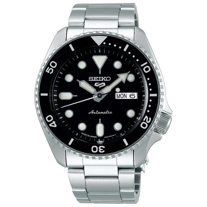 SEIKO 5 Sports Black Dial Automatic Men's Watch SBSA005