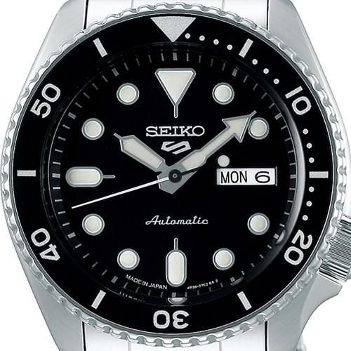 SEIKO 5 Sports Black Dial Automatic Men's Watch SBSA005