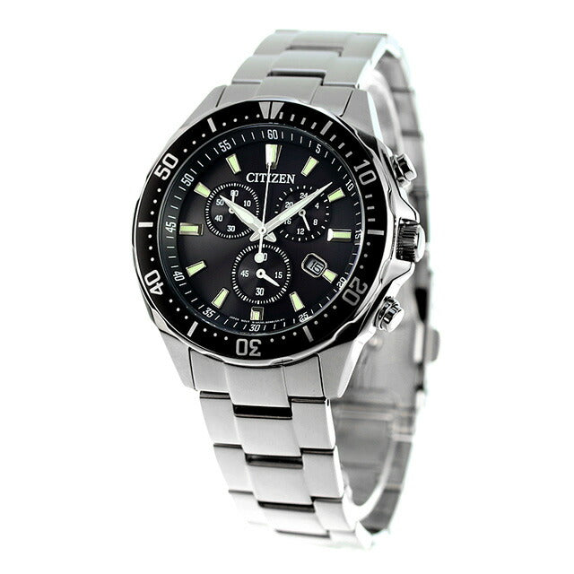 CITIZEN VO10-6771F Black Silver Eco-Drive Chronograph Men's Watch